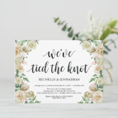 Faire-part de réception de mariage intime de print (Debout devant)