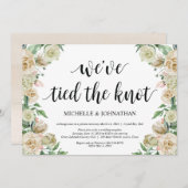 Faire-part de réception de mariage intime de print (Devant / Derrière)