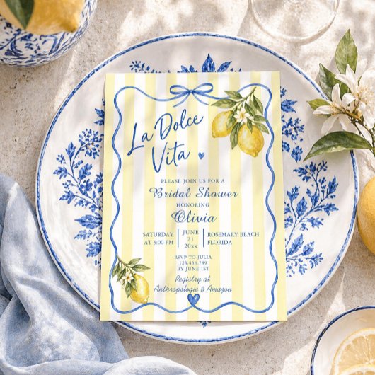Faire-Part de Réception de Mariage Italien La Dolc