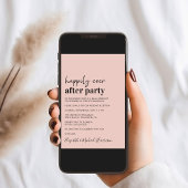 Faire-Part de Réception de Mariage Moderne avec Ph