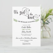 Faire-part de réception de mariage 'Nous avons nou (Debout devant)