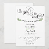 Faire-part de réception de mariage 'Nous avons nou (Devant / Derrière)