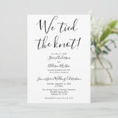 Faire-part de réception de mariage Nous avons noué (Debout devant)