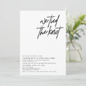 Faire-Part de Réception de Mariage Nous Nous Somme (Debout devant)