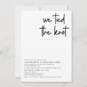 Faire-Part de Réception de Mariage Nous Nous Somme (Devant)