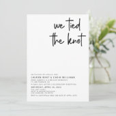 Faire-Part de Réception de Mariage Nous Nous Somme (Debout devant)