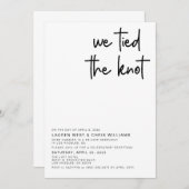 Faire-Part de Réception de Mariage Nous Nous Somme (Devant / Derrière)