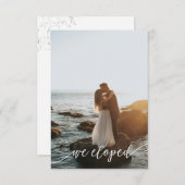 Faire-part de réception de mariage pour fiançaille (Devant / Derrière)