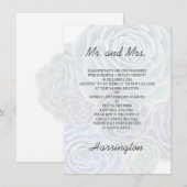 Faire-part de réception de mariage privé avec succ (Devant / Derrière)