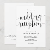 Faire-Part de Réception de Mariage Rustique (Devant / Derrière)