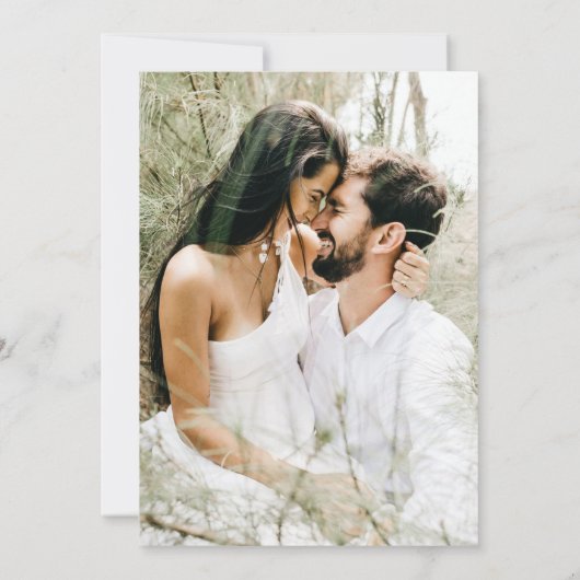 Faire-Part de Réception de Mariage Rustique Nous s (Dos)