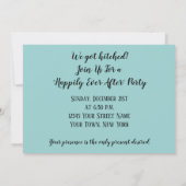 Faire-part de réception d'hiver pour les amoureux  (Dos)