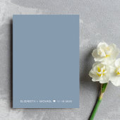 Faire-Part de Réception Dusty Blue "Happily Ever A