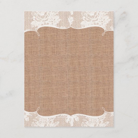 Faire-part de réception en impression de toile de  (Dos)