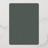 Faire-part de réception uniquement Gray Green Snow (Verso)
