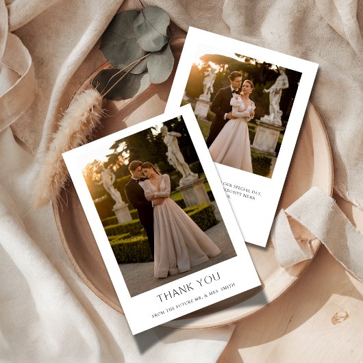 Faire-part de Remerciement de Couple de Mariage Bo