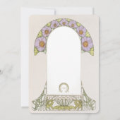 Faire-part de remerciement de mariage Art nouveau (Dos)