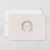 Faire-part de remerciement de mariage Art Nouveau  (Dos)