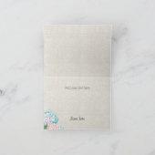 Faire-Part de Remerciement Mariage avec Hydrangeas (Intérieur)