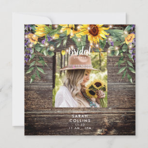 Faire-part de Remise de Bride au Soleil Rustique C