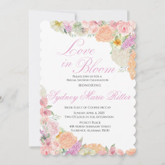 Faire-part de Remise de Cadeau de Mariée Fleur en