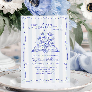 Faire-Part de Remise de Cadeaux de Mariée Bleu Un 