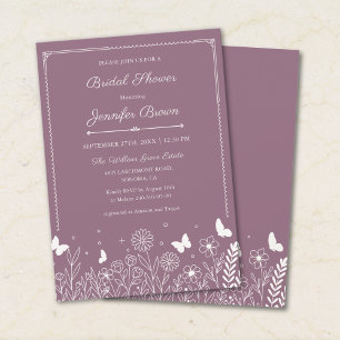 Faire-part de Remise de Cadeaux de Mariée Jardin M