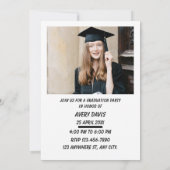 Faire-part de remise de diplôme 2026 Invitation Fi (Dos)