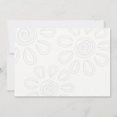 Faire-part de remise de diplôme à fond blanc avec  (Dos)