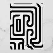 Faire-part de remise de diplôme avec arche bohème  (Verso)