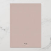 Faire-part de remise de diplôme avec arche dorée (Verso)