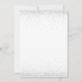 Faire-part de remise de diplôme avec confettis arg (Dos)