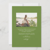 Faire-part de remise de diplôme avec feuillage à l (Dos)