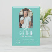 Faire-Part de Remise de Diplôme avec Photo d'Arche (Debout devant)
