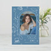 Faire-Part de Remise de Diplôme avec Photo de Styl (Debout devant)