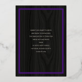 Faire-part de remise de diplôme avec photo et coul (Verso)