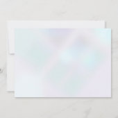 Faire-part de remise de diplôme avec photo géométr (Dos)