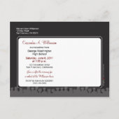 Faire-part de remise de diplôme avec photo simple  (Dos)