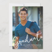 Faire-part de remise de diplôme avec superposition (Devant)