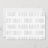 Faire-part de remise de diplôme avec trois photos (Dos)