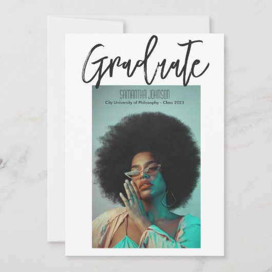 Faire-part de remise de diplôme avec un script mod (Devant)