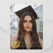 Faire-part de remise de diplôme Caducée RN (Recto)