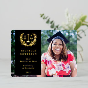 Faire-part de remise de diplôme de fin d'études de