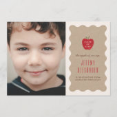 Faire-part de remise de diplôme de l'école materne (Devant)