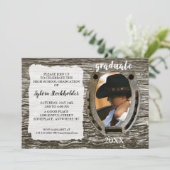 Faire-part de remise de diplôme de style western r (Debout devant)