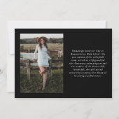 Faire-part de remise de diplôme Elegant Script 2 P (Dos)