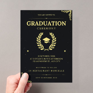 faire-part de remise de diplôme élégants