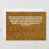 Faire-Part de Remise de Diplôme en Cuir Repoussé (Dos)