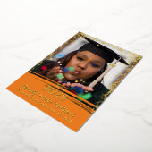 Faire-part de remise de diplôme en feuille métalli (Rotation)