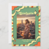 Faire-part de remise de diplôme en terre cuite rét (Devant)